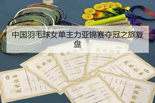 中国羽毛球女单主力亚锦赛夺冠之旅复盘 | milan